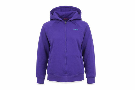 LA Gear Women's Purple Fleece Hooded Jacket Size 8