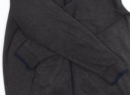 Racing Green Men's Grey Basic Jacket, L, Hooded Casual