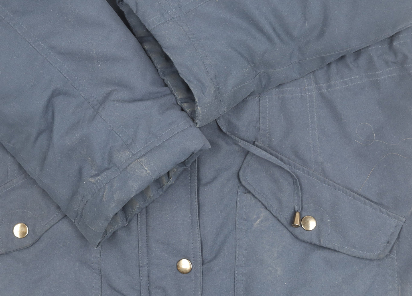 BHS Women's Blue Hooded Casual Jacket Size 14