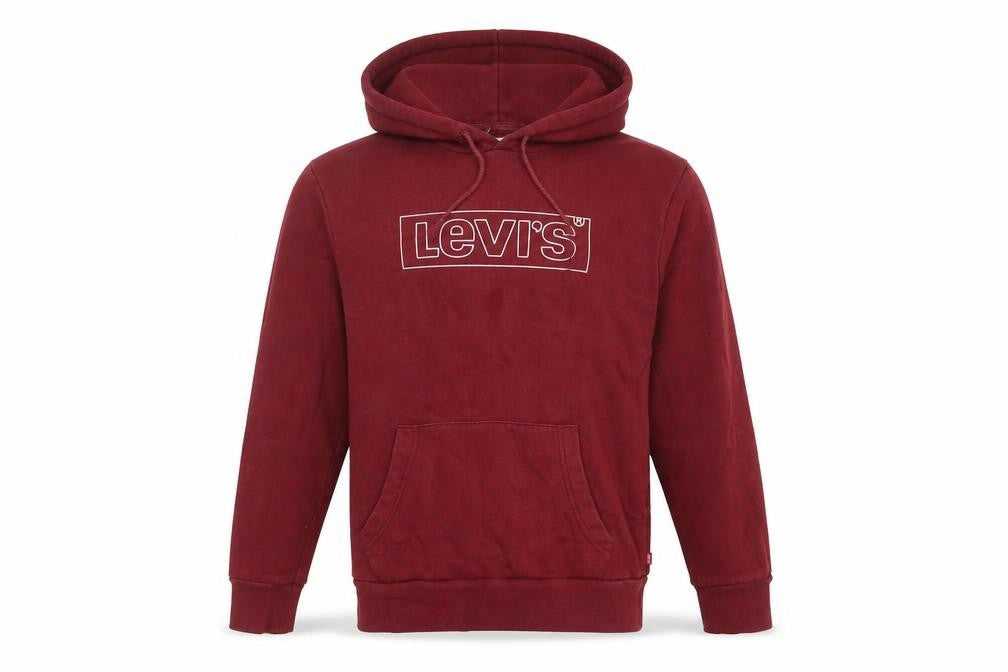 Levi's Men’s Red Pullover Hoodie - Size S
