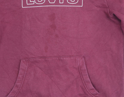 Levi's Men’s Red Pullover Hoodie - Size S