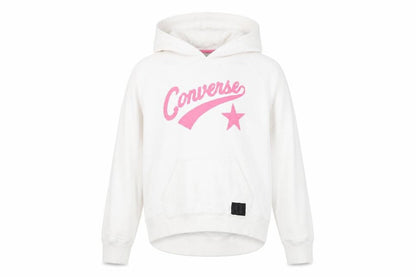 Converse Girls White Hoodie, Size 12-13, Pullover Style