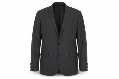 Front view of ASOS DESIGN Men's Grey Blazer, 44, Regular Fit, Business
