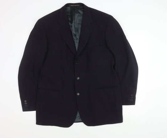 Marks and Spencer Men’s Navy Wool Blazer, Size 42R