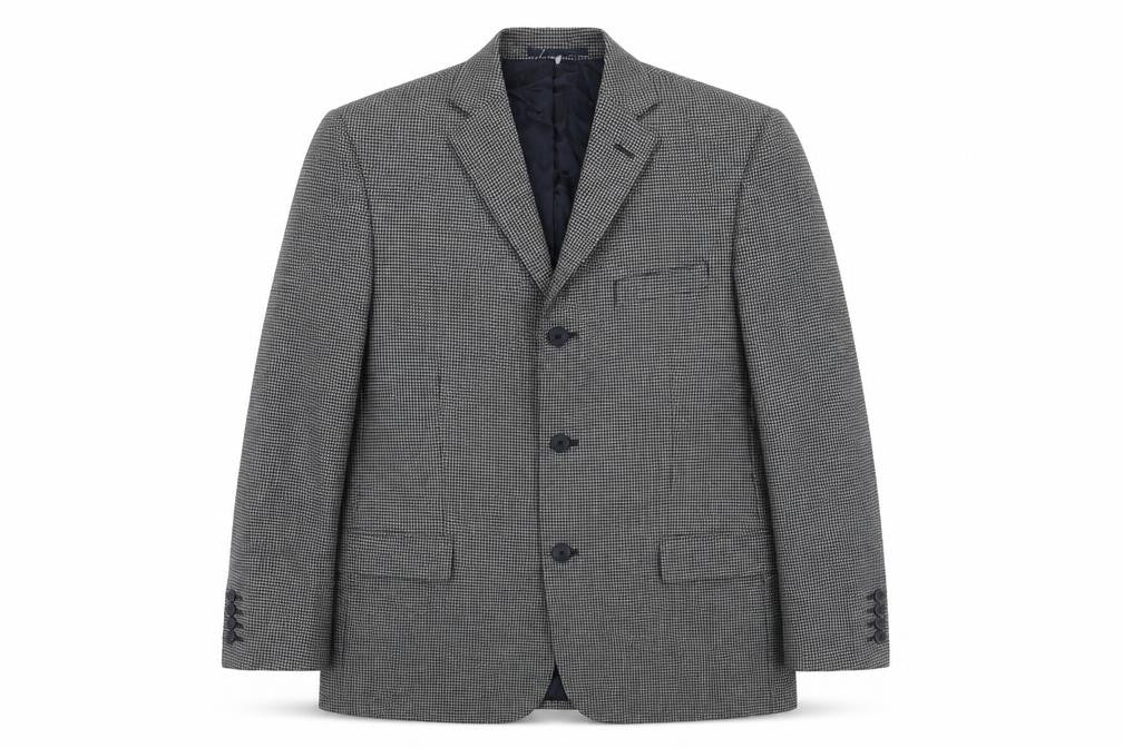 Debenhams Men's Grey Wool Blazer 40 Regular Herringbone
