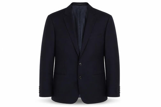 Zara Men's Black Blazer Size 44 Two-Button Formal