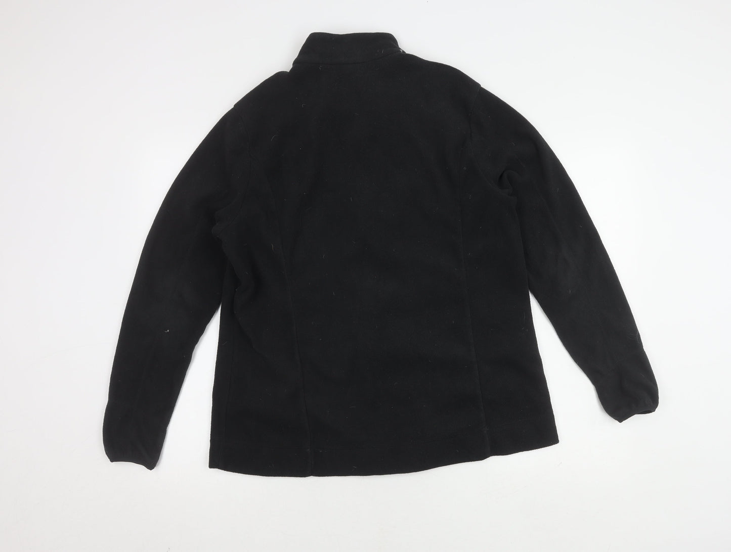 Quechua Black Fleece Jacket XL Unisex Outdoor Full Zip