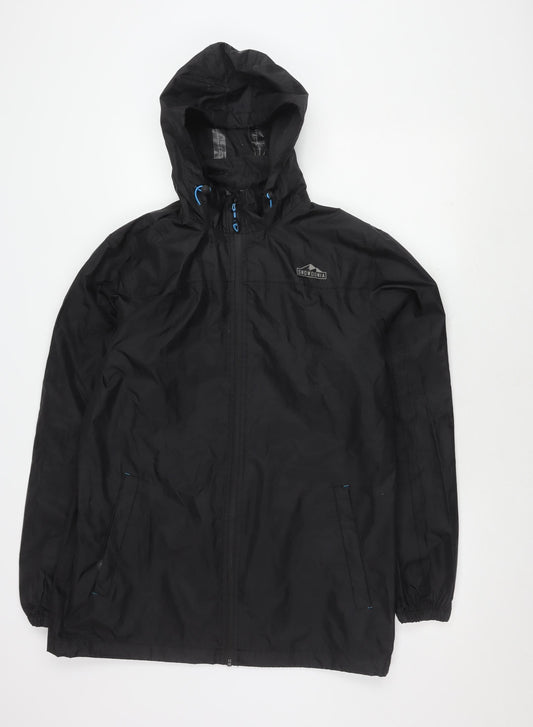 Snowdonia Men's Black Windbreaker Jacket M