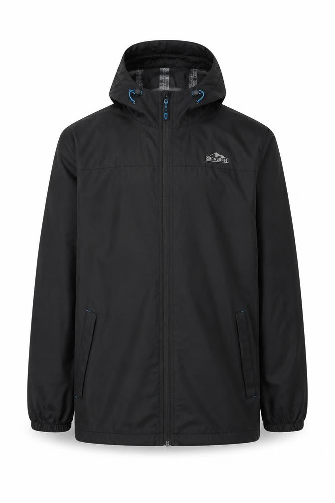Snowdonia Men's Black Windbreaker Jacket M