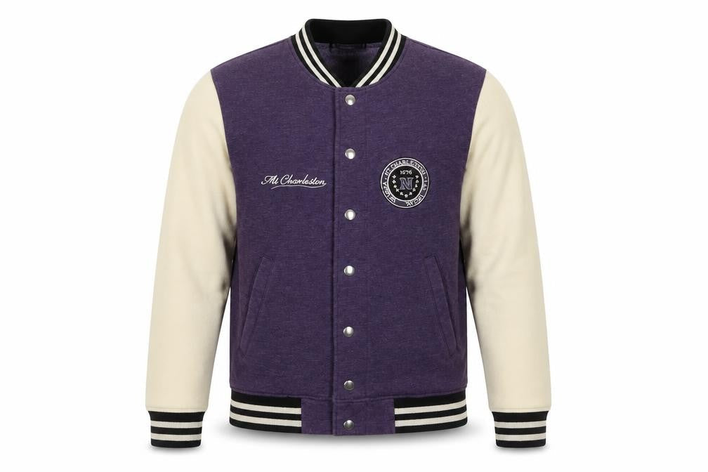 Topman Men's Purple Varsity Jacket XS Casual Style