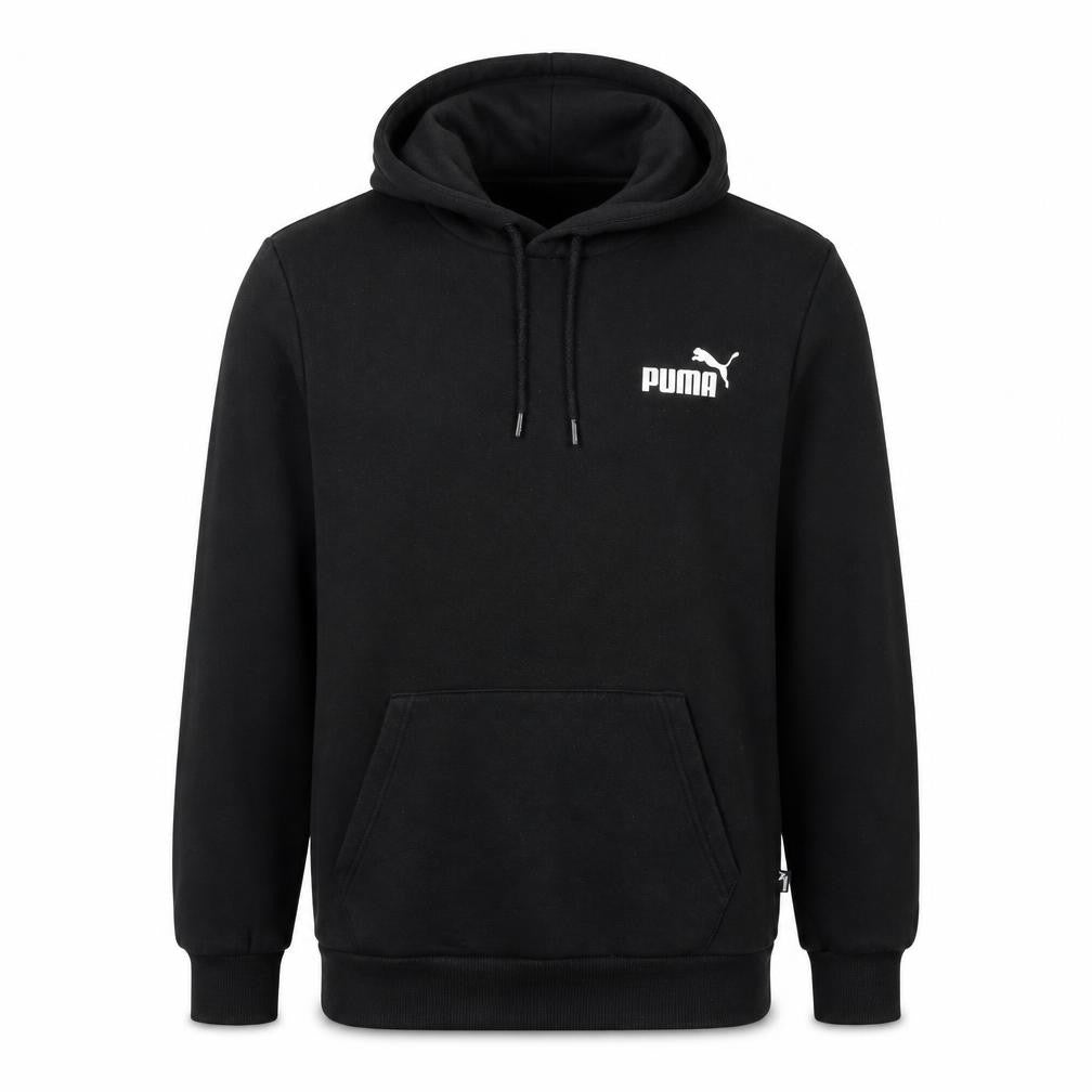 Puma Men's Black XS Pullover Hoodie with Logo