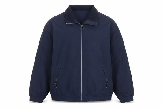 Farah Men's Blue Full Zip Basic Jacket Size L