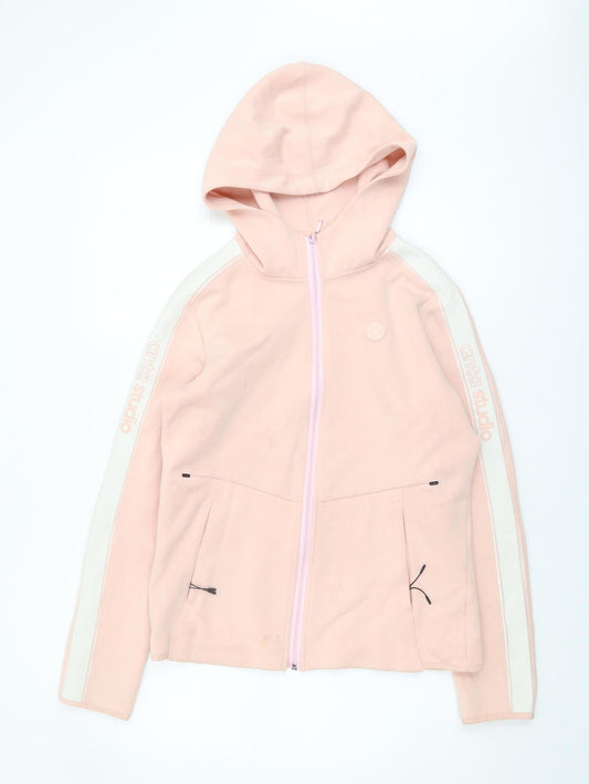 Anta Women's Pink XL Full Zip Hoodie - Casual Style
