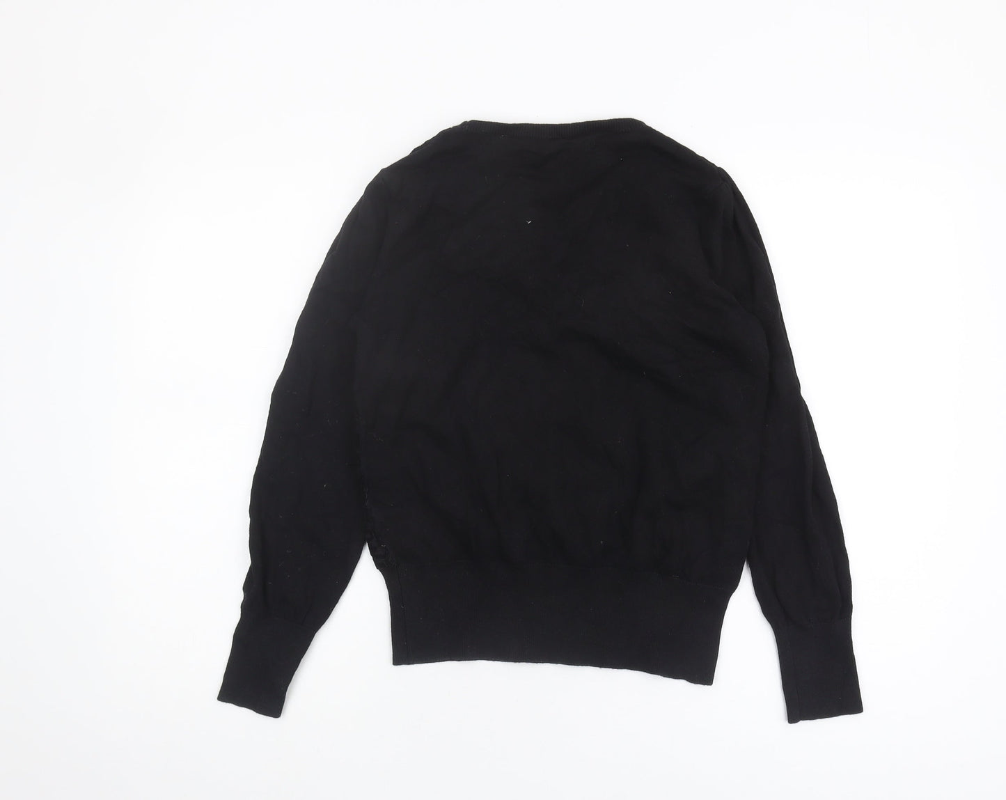 Oasis Women’s Black Pullover Jumper, Crew Neck, Size S
