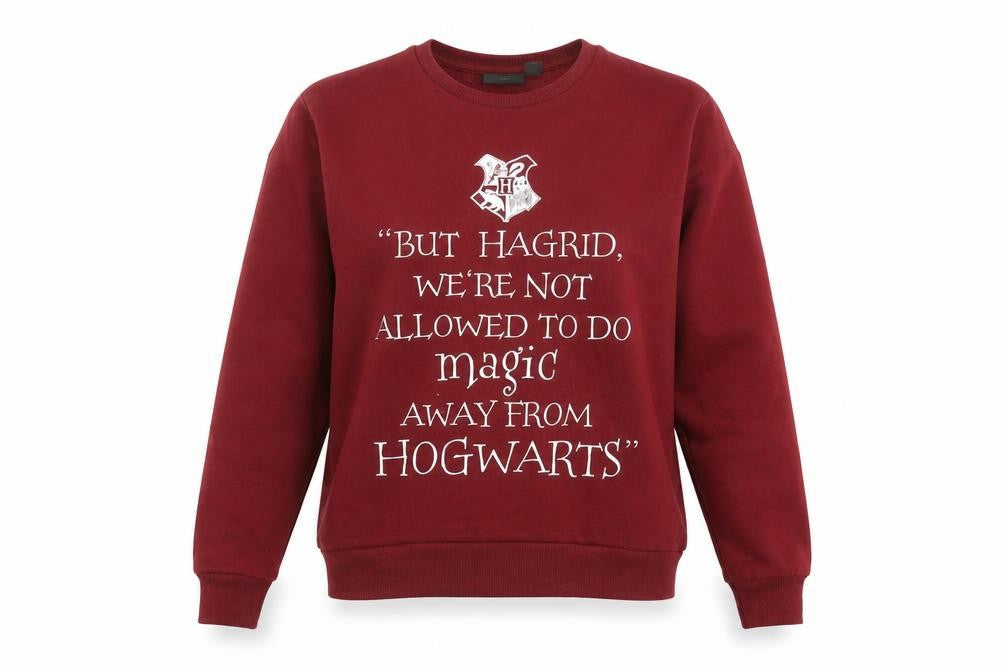 Harry Potter Women's Red Pullover Sweatshirt Size 8