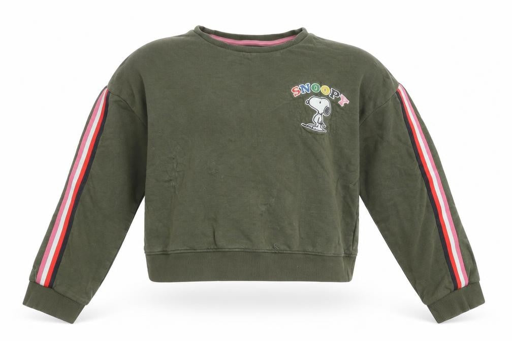 Marks & Spencer Girls Green Snoopy Pullover Sweatshirt 16Y