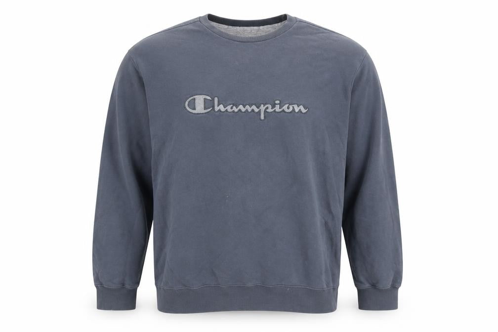 Champion Men's Blue Pullover Sweatshirt - Size L