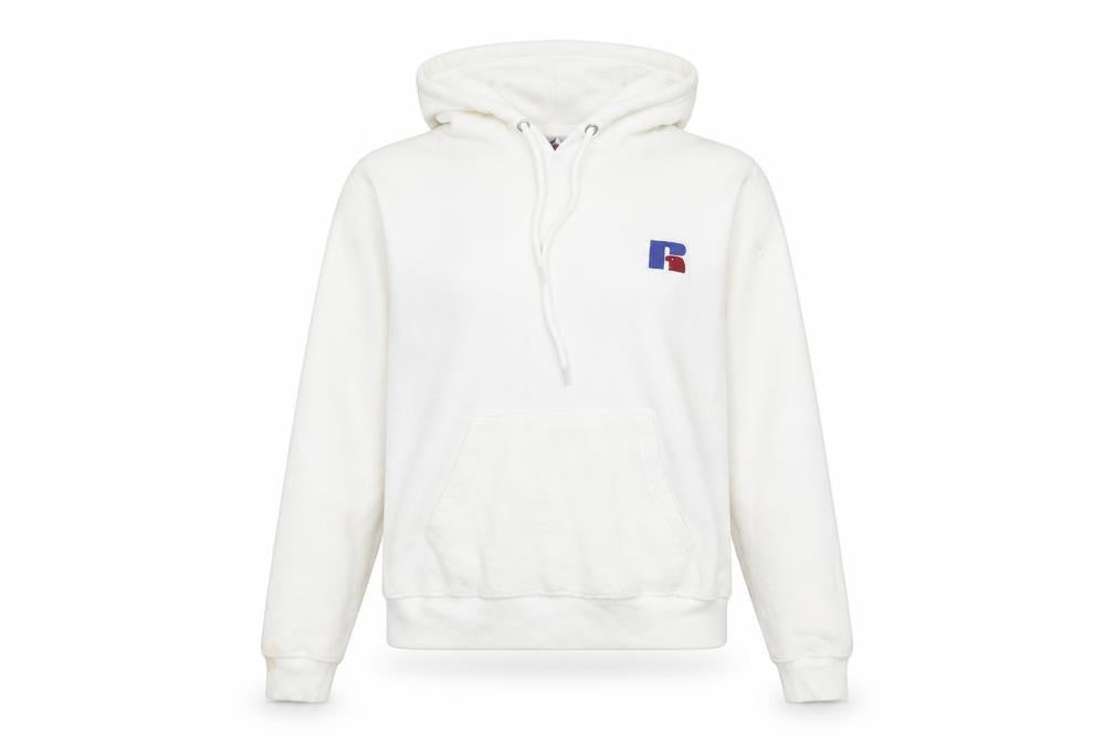 Russell Athletic Unisex White XS Pullover Hoodie