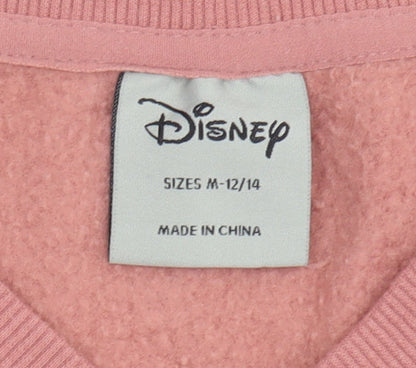 Preloved Disney Women's Pink Minnie Mouse Pullover Sweatshirt M - Label
