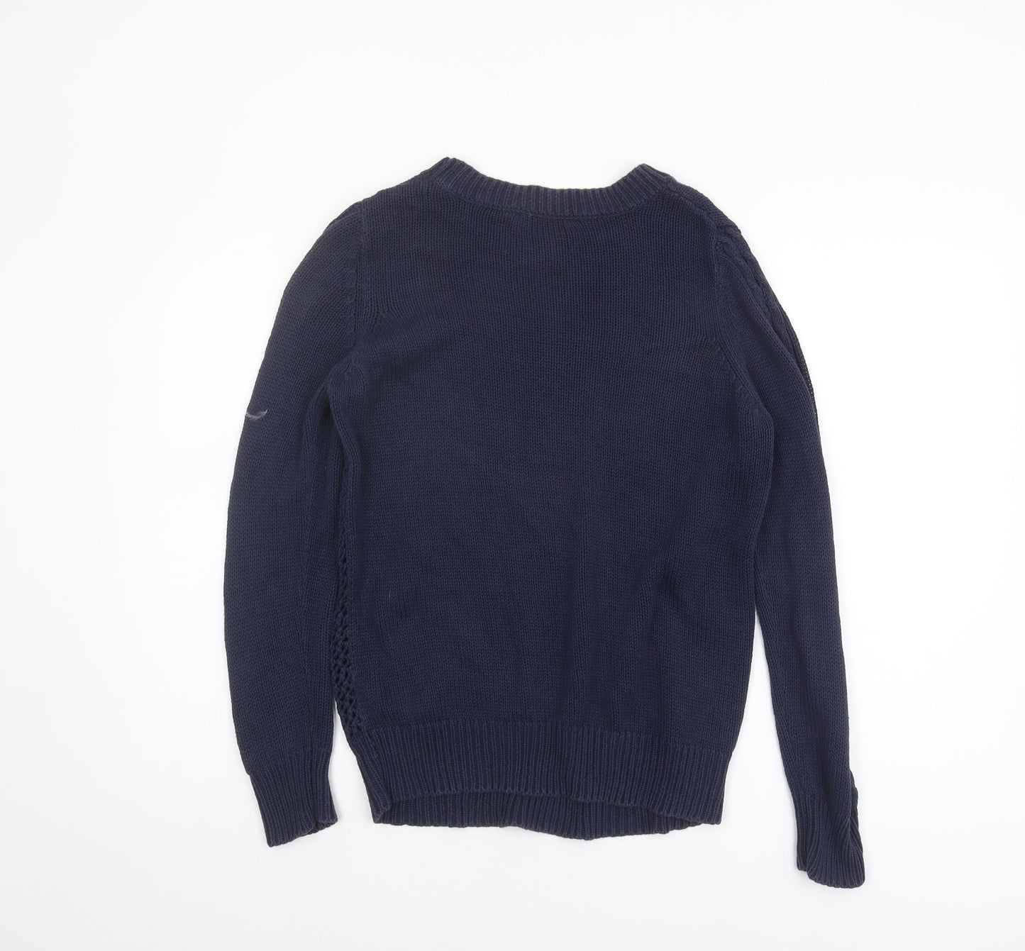Oasis Women's Blue Cable-Knit Pullover Jumper, Size S