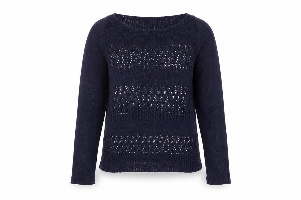 Gap Women’s Blue Open-Knit Pullover Jumper XS