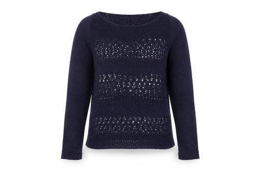 Gap Women’s Blue Open-Knit Pullover Jumper XS