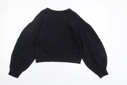 Back view of F.R.I.E.N.D.S girls’ black pullover sweatshirt, 10-11 years