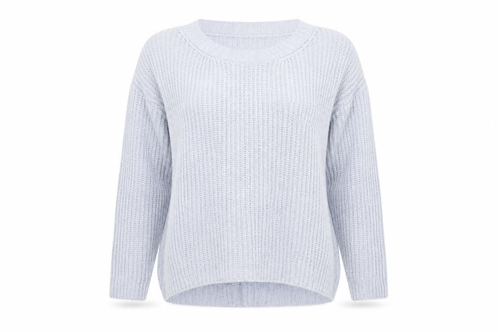 Lipsy Women’s Grey Knit Jumper M V-Neck Pullover