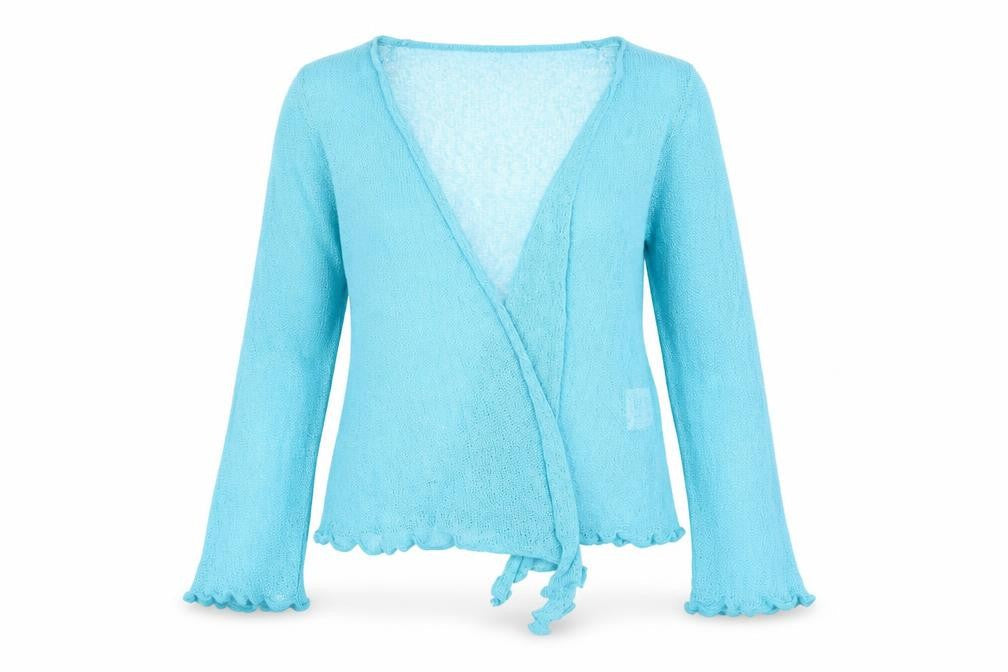 Isle Women's Blue Wrap Jumper L