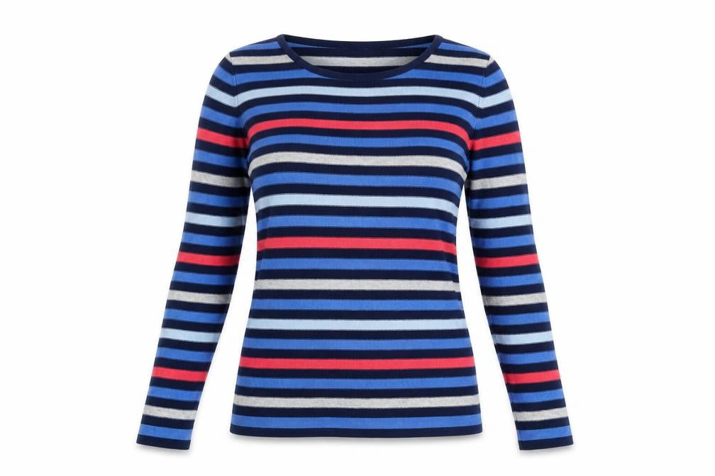 Lakeland Women's Multicoloured Striped Jumper Size 10