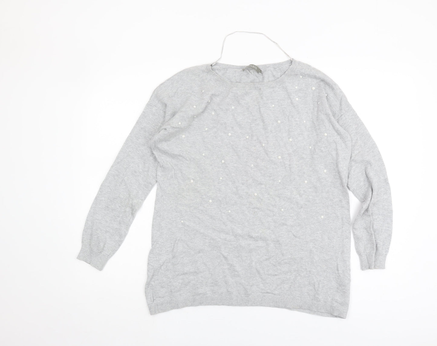 Oasis Women's Grey Pullover Jumper, Size S