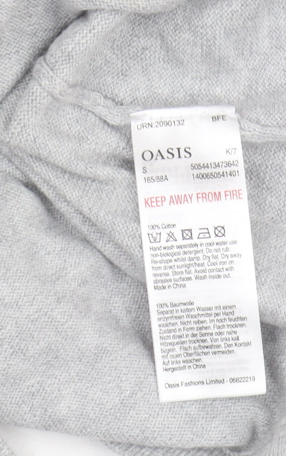 Oasis Women's Grey Pullover Jumper, Size S