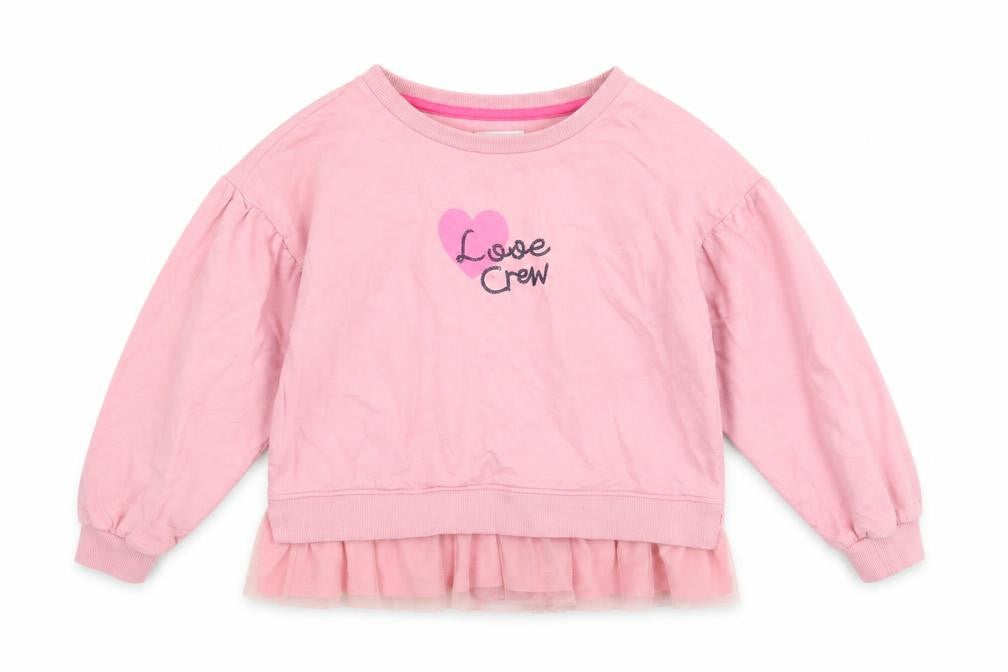 Crew Clothing Company Girls Pink Pullover Sweatshirt 8-9 Years Crew Neck