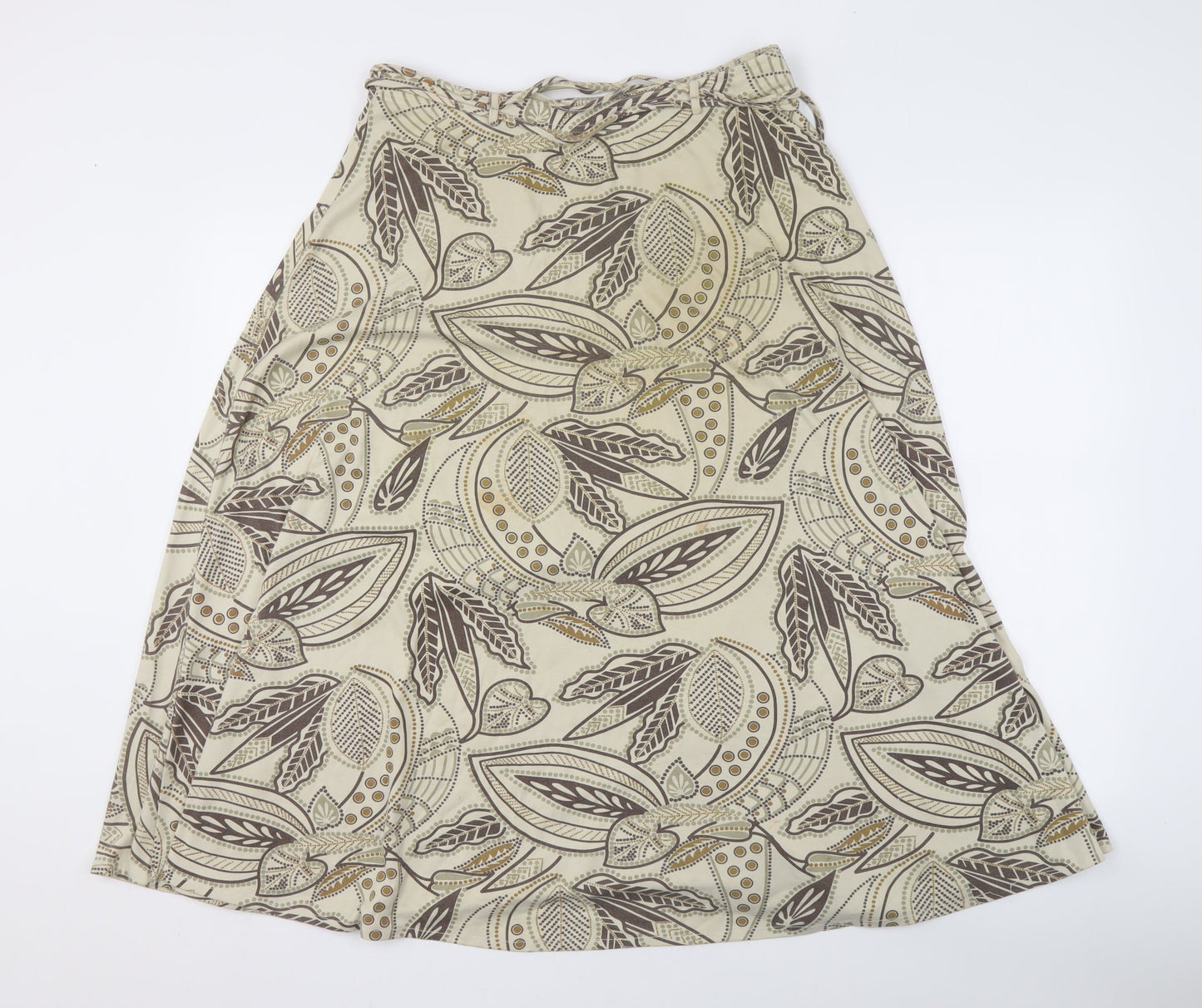 Emreco Women's Beige Paisley Skirt Size 12