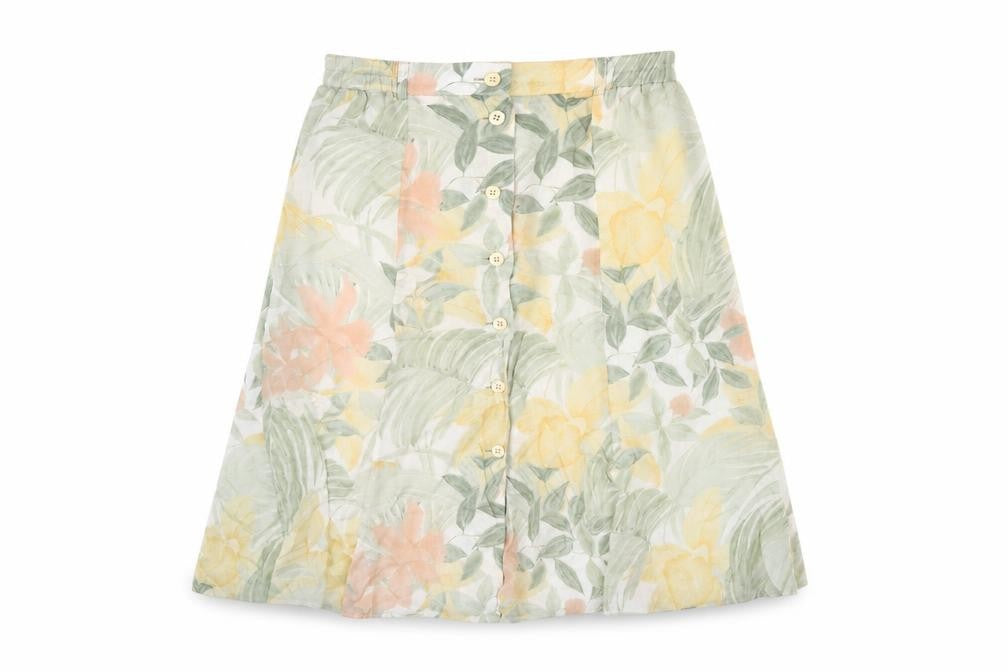 Jean Claire Women's Multicoloured Floral A-Line Skirt