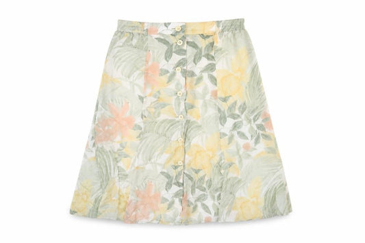 Jean Claire Women's Multicoloured Floral A-Line Skirt