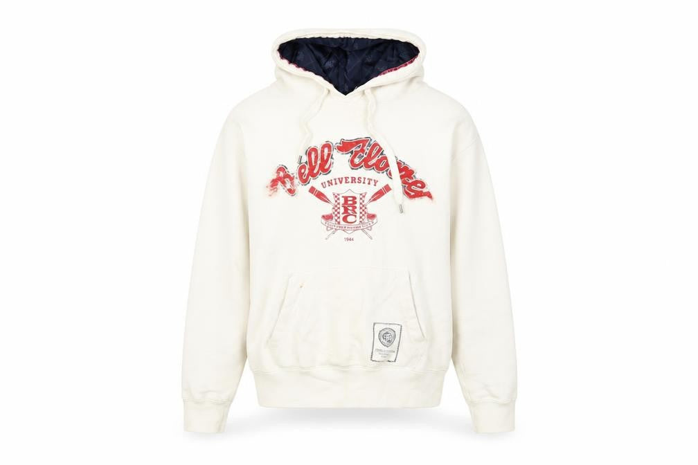 Fred's Unisex White Medium College Hoodie