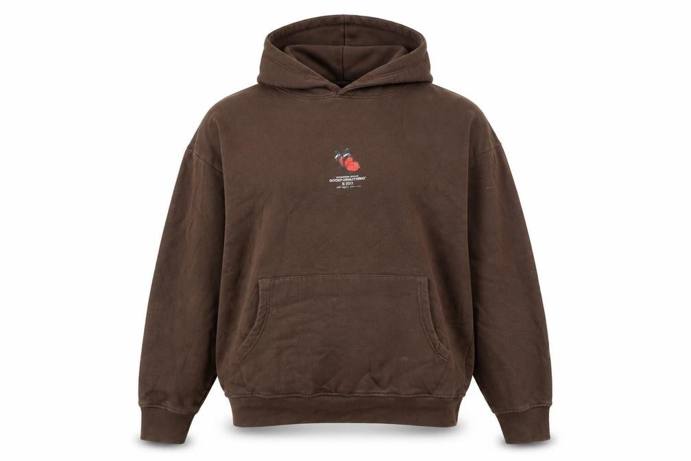 Good For Nothing Brown Pullover Hoodie, Size S, Unisex