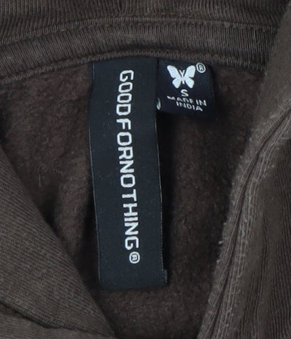 Good Womens For Nothing Brown Pullover Hoodie, Size S,