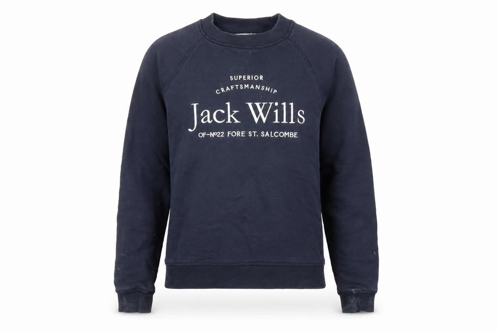 Jack Wills Women Navy Blue Pullover Sweatshirt Size 6