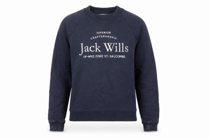 Jack Wills Women Navy Blue Pullover Sweatshirt Size 6