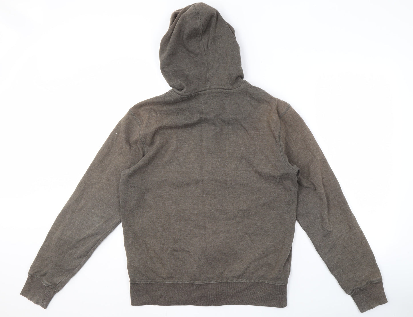 Gap Men's Grey Fleece Full Zip Hoodie Size S