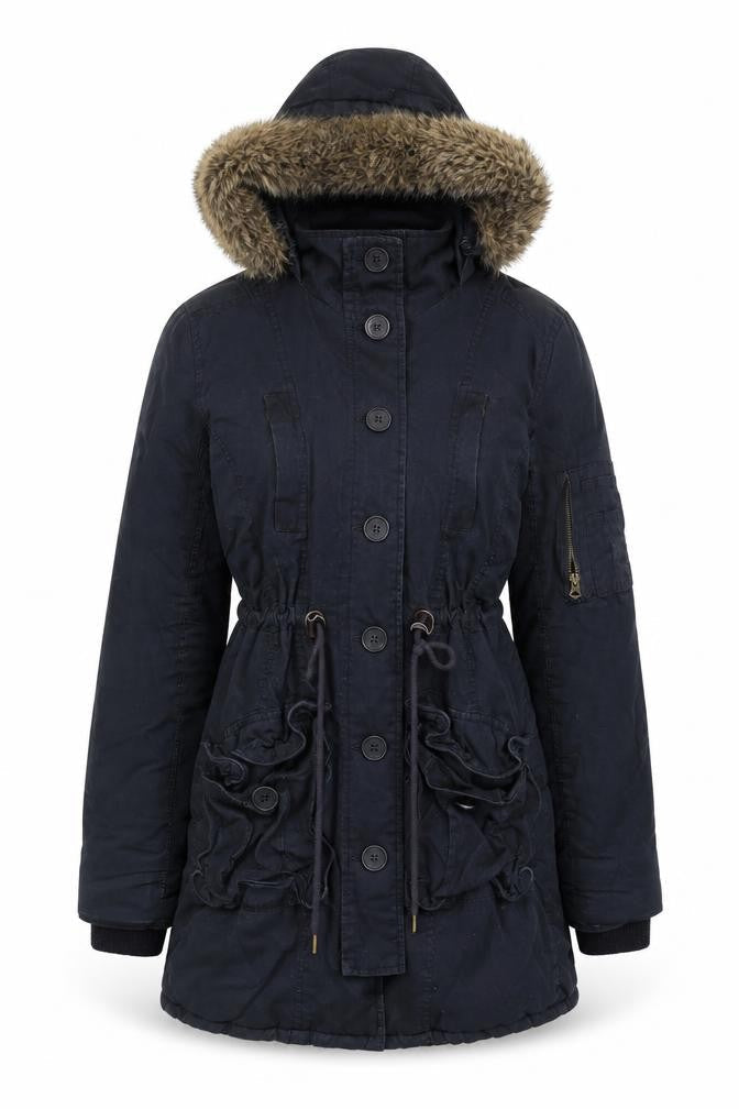 SoulCal Women's Black Parka Jacket Size 10