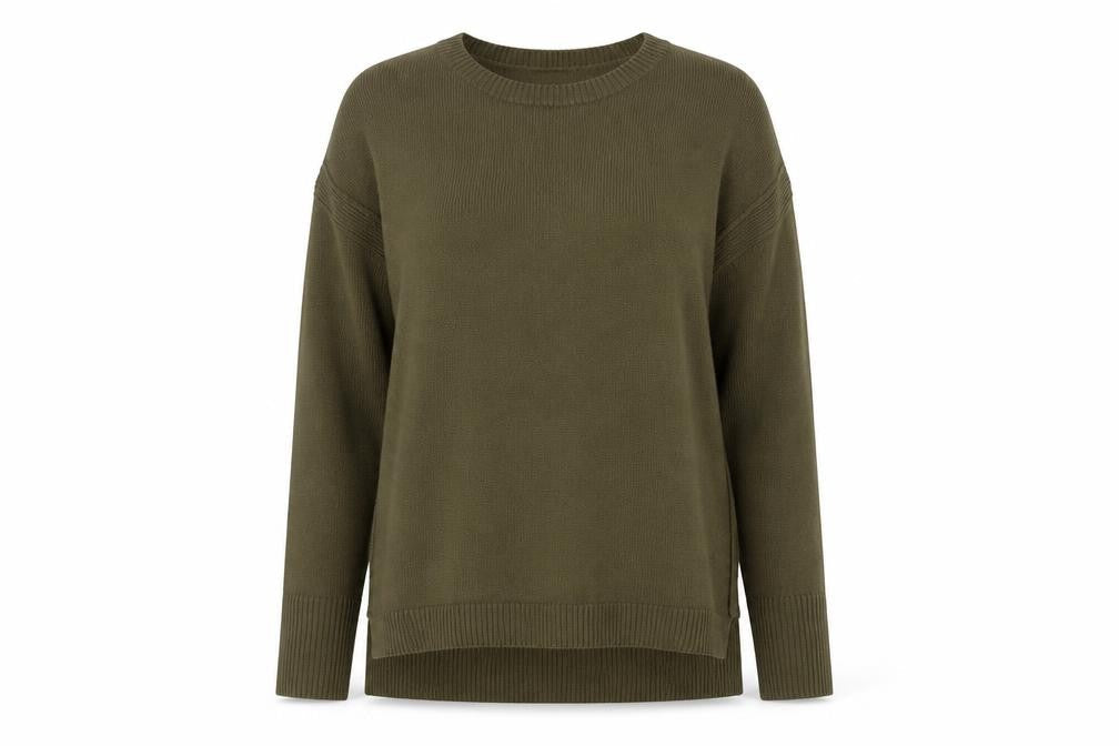 New Look Women's Green Crew Neck Pullover Jumper