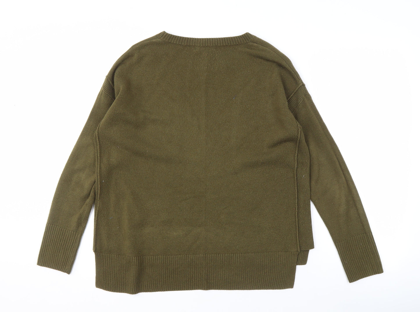 New Look Women's Green Crew Neck Pullover Jumper