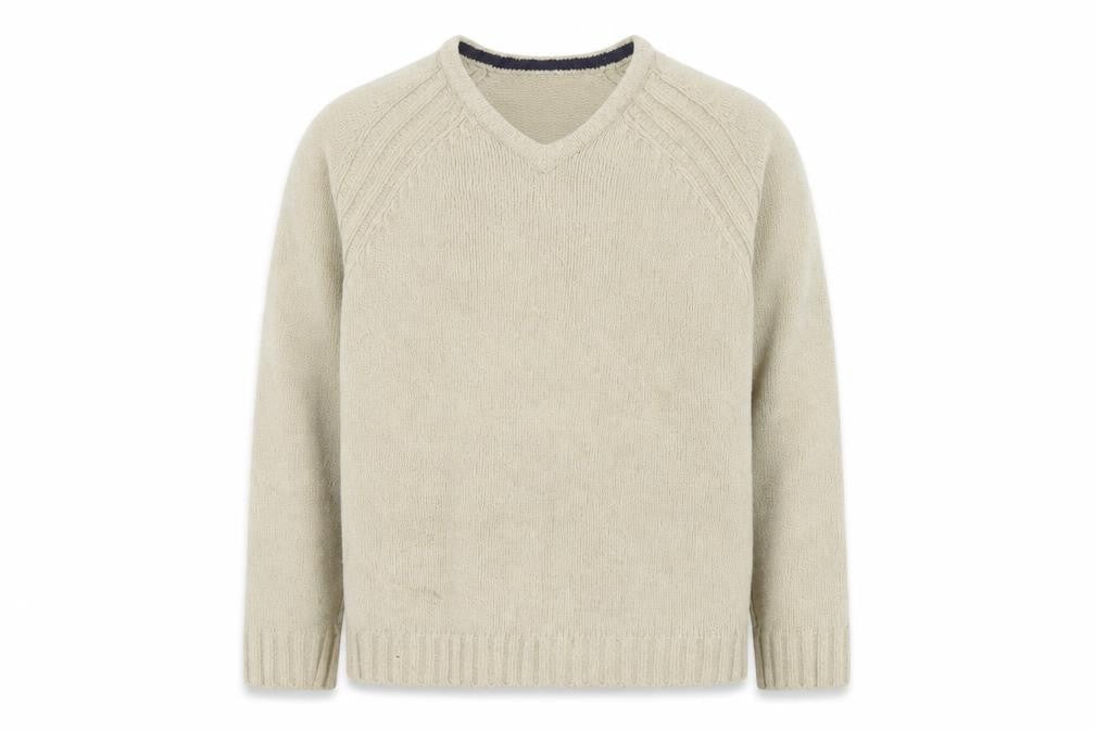 Burton Men's Beige V-Neck Sweatshirt Size M