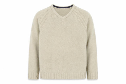 Burton Men's Beige V-Neck Sweatshirt Size M