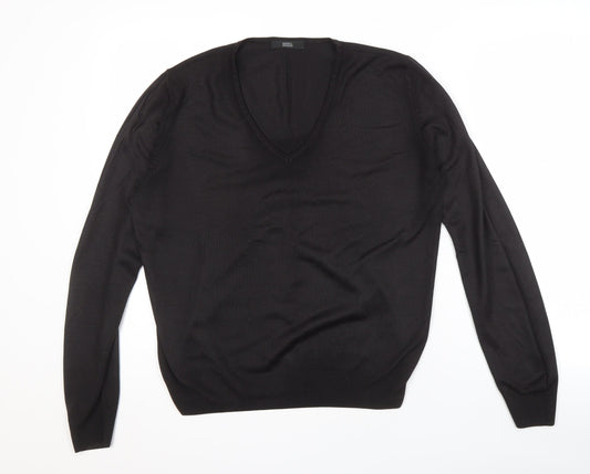 Marks and Spencer Women's Black V-Neck Pullover Jumper