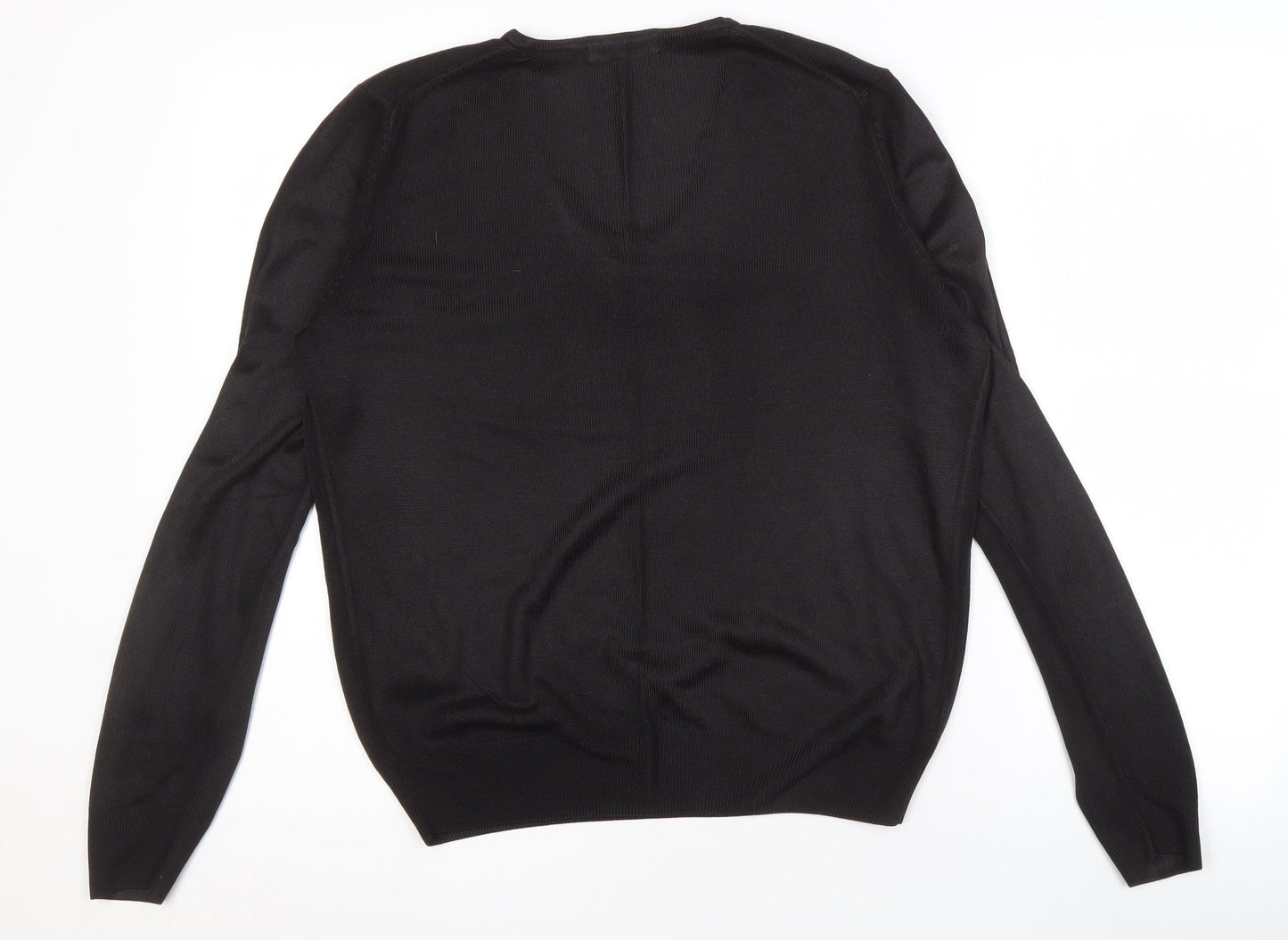Marks and Spencer Women's Black V-Neck Pullover Jumper
