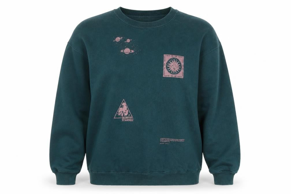 Pacific Republic Green Graphic Sweatshirt Unisex S